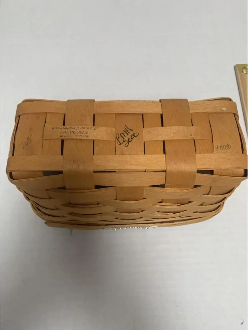 Vintage Longaberger Hanging Mail Basket Made in 2000